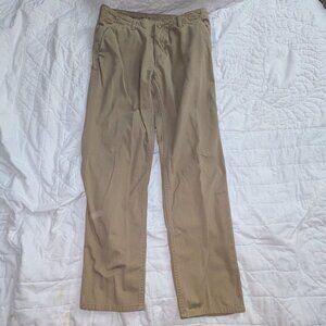 Patagonia Four Canyons Twill Pants Mens 34x30 Beige Chino Organic Cotton GUC